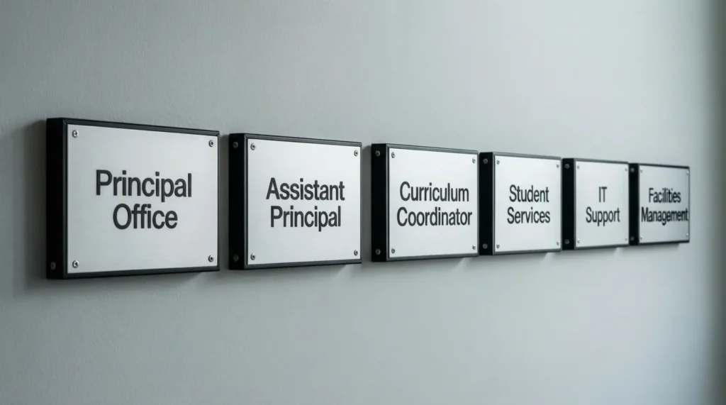 Educational Office Name Plates