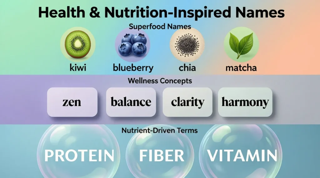 Health & Nutrition-Inspired Names