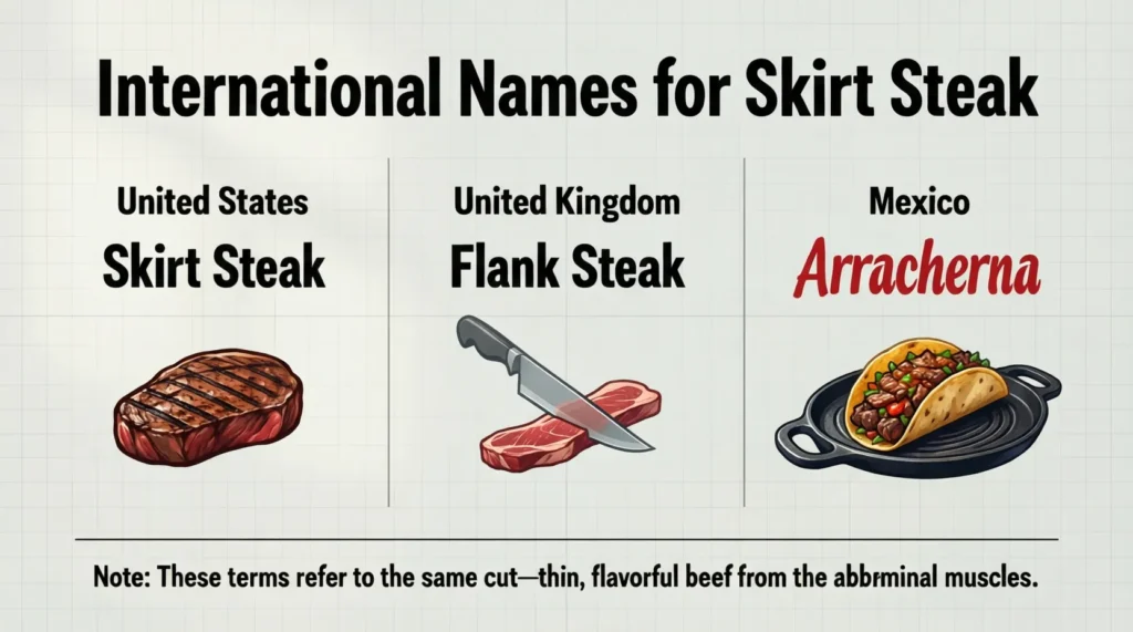 International Names for Skirt Steak