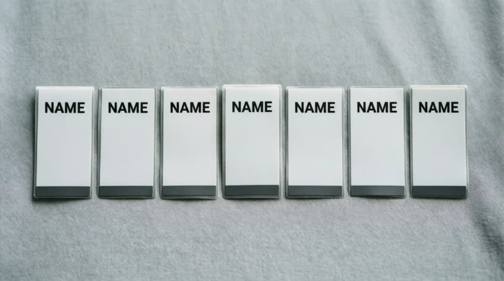 Iron-On Name Tags for Clothes
