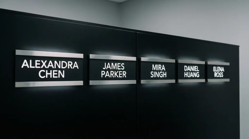 Leadership & Authority Name Plates