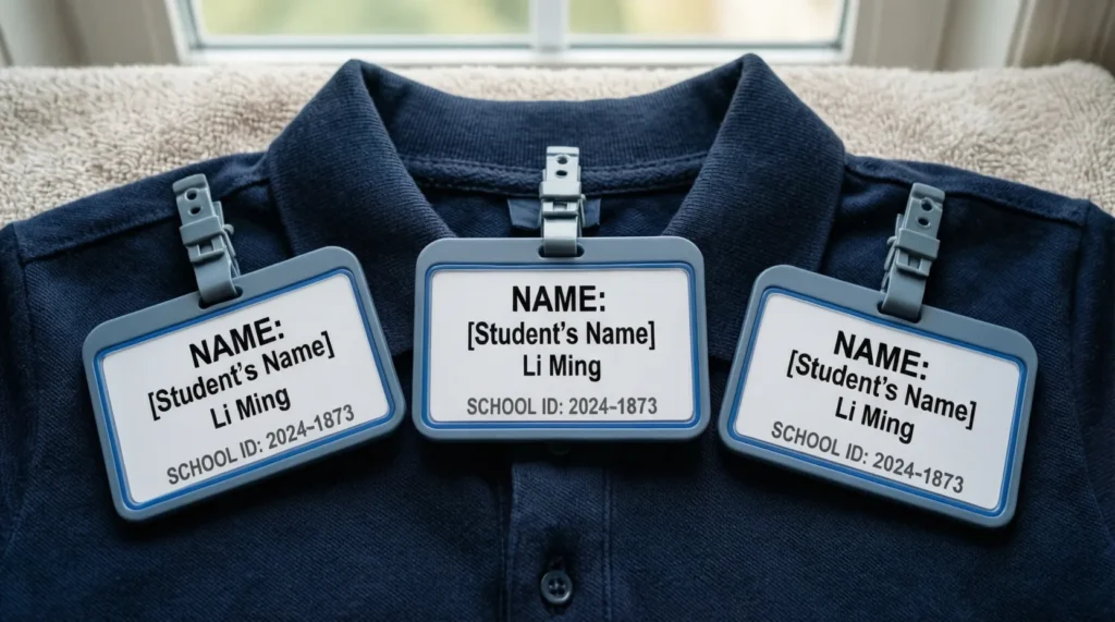 Practical Name Tags for School Clothes