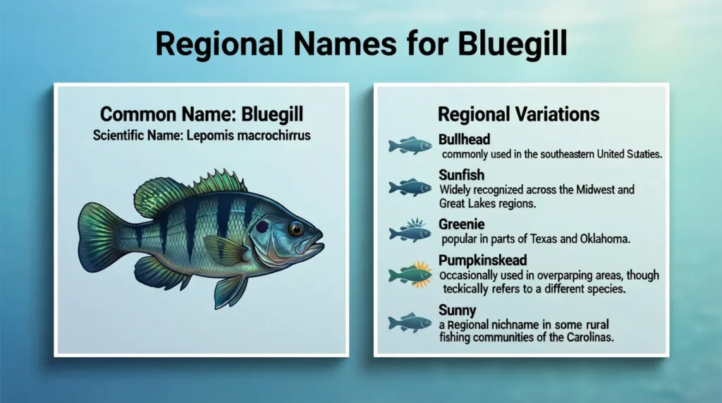 Regional Names for Bluegill