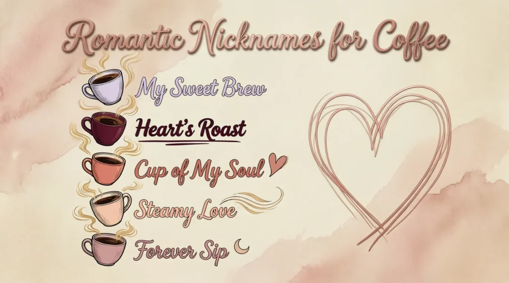 Romantic Nicknames for Coffee