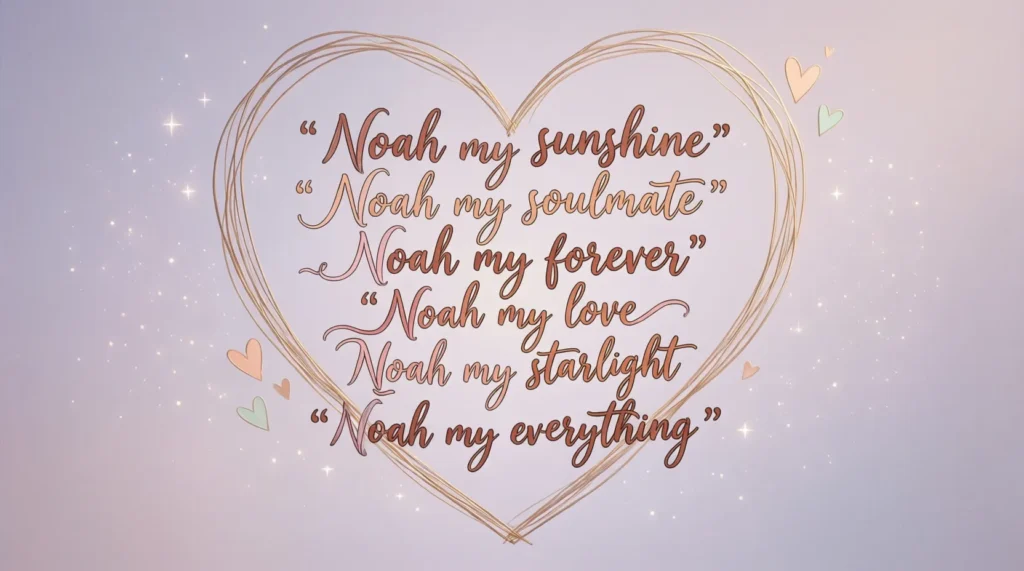 Romantic Nicknames for Noah