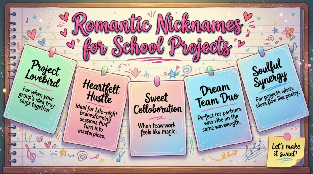 Romantic Nicknames for School Projects