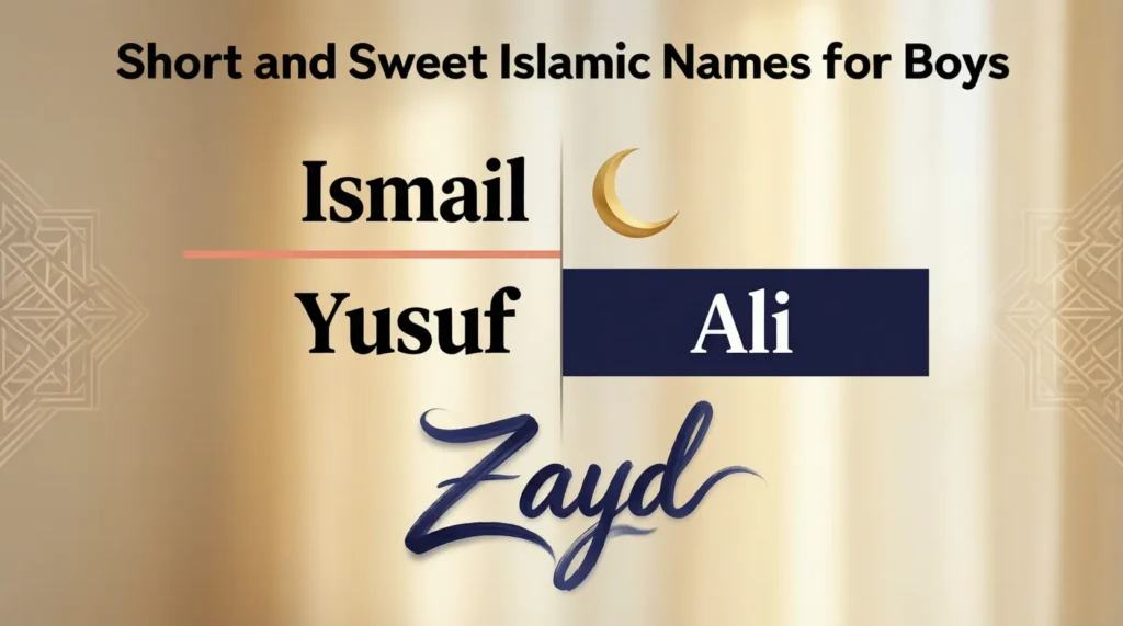 Short & Sweet Islamic Names for Boys