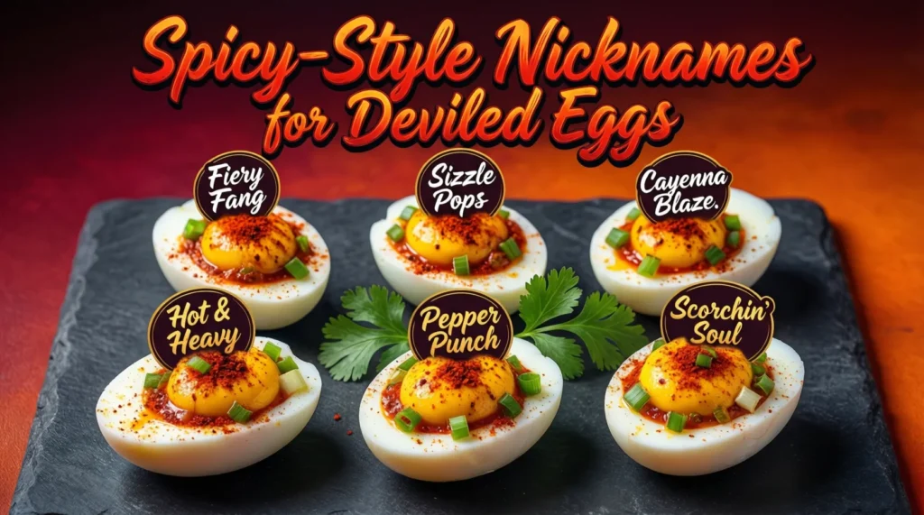 Spicy-Style Nicknames for Deviled Eggs