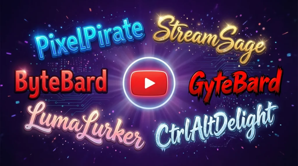 Unique Nicknames for YouTube