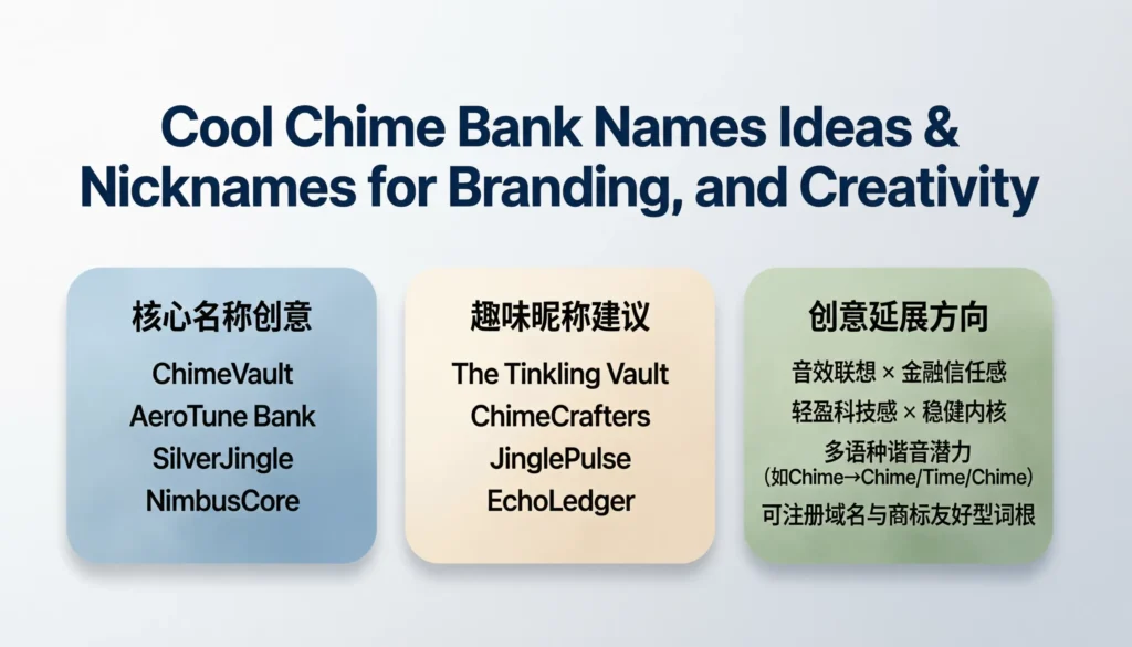 Cool Chime Bank Names