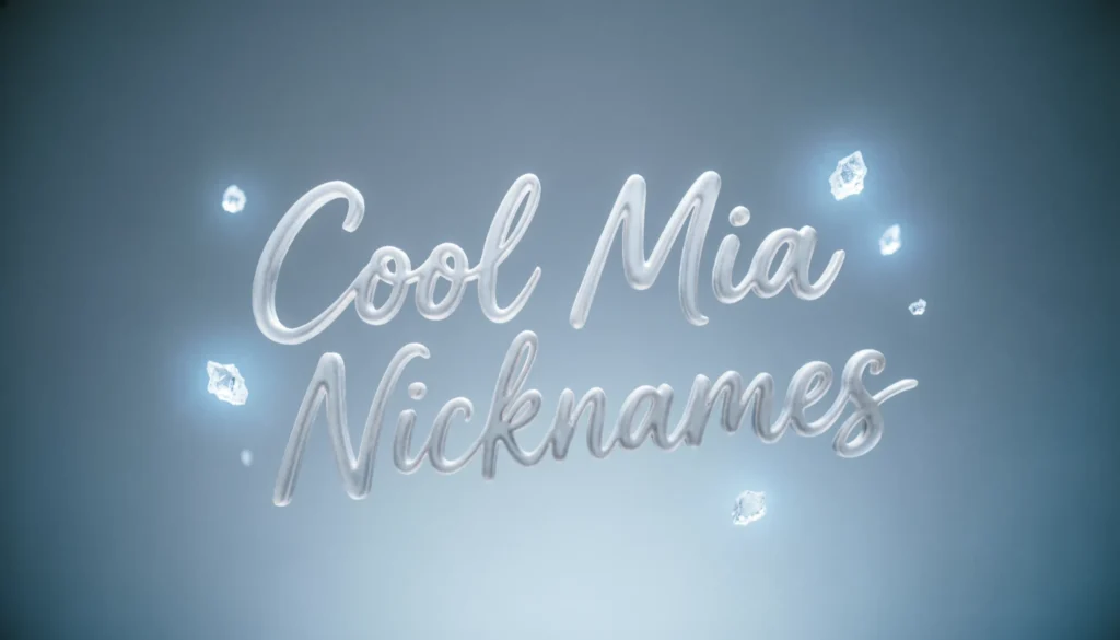 Cool Mia Nicknames