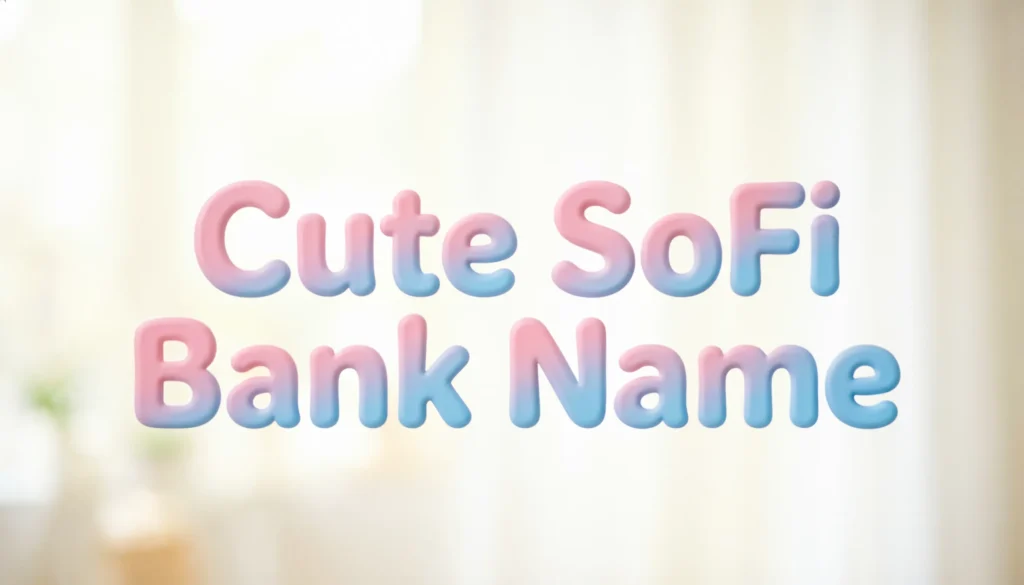 Cute SoFi Bank Name