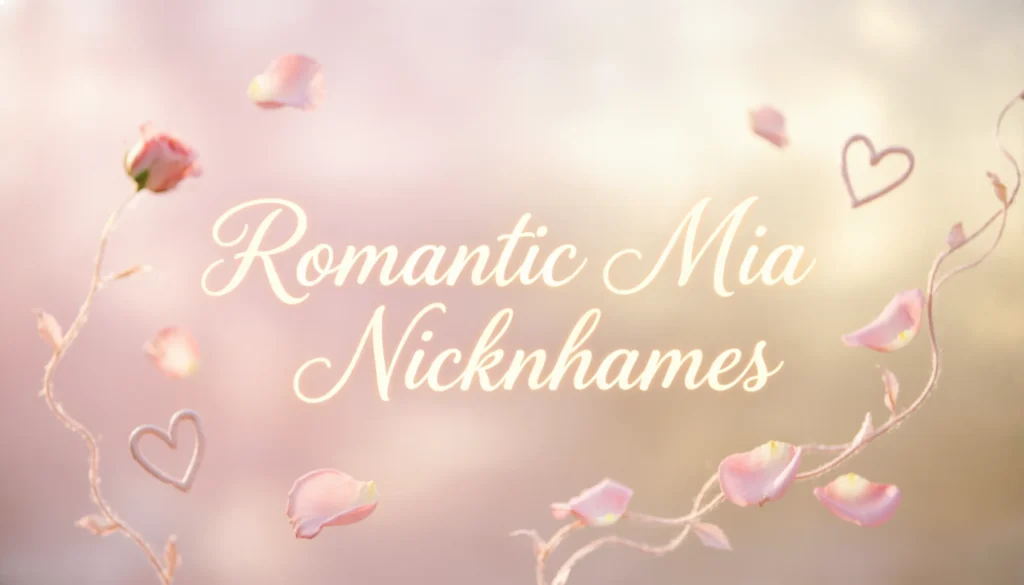Romantic Mia Nicknames