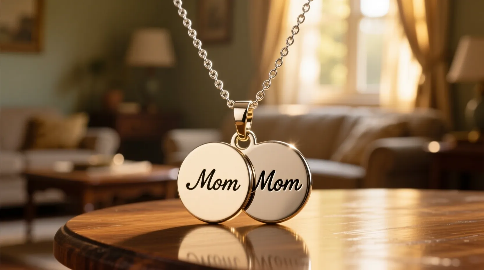 2 Name Necklace for Mom