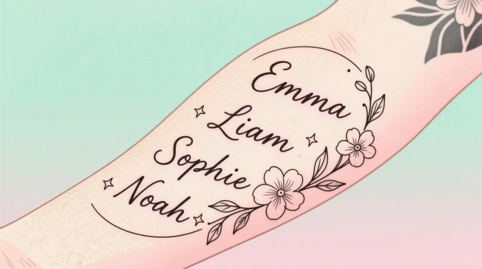 Children’s Name Tattoos for Moms