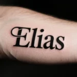 Forearm Name Tattoos for Men