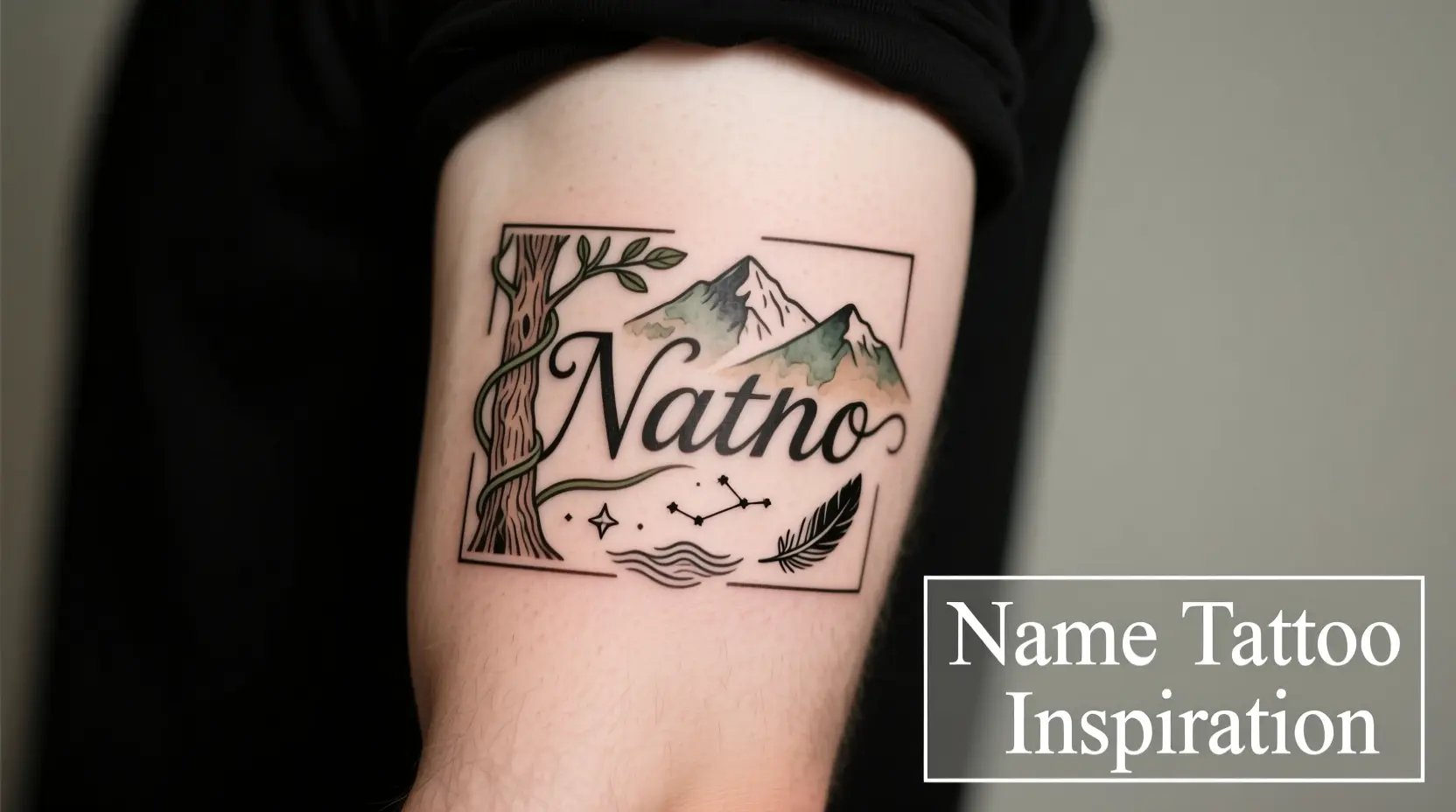 Half Sleeve Kids Name Tattoos