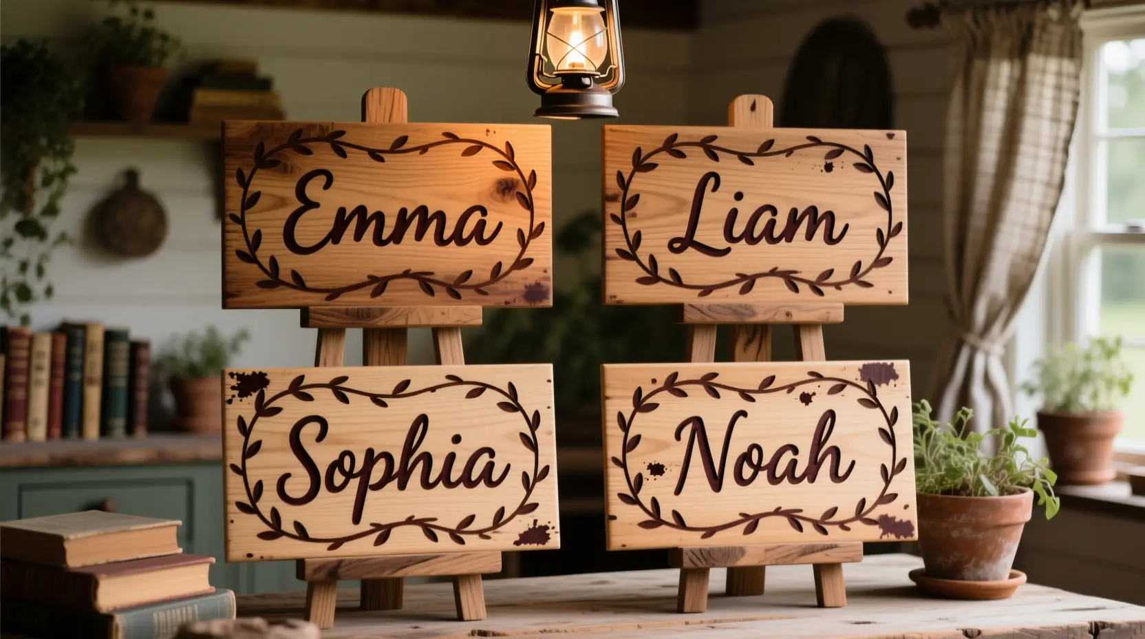 Wooden Name Signs