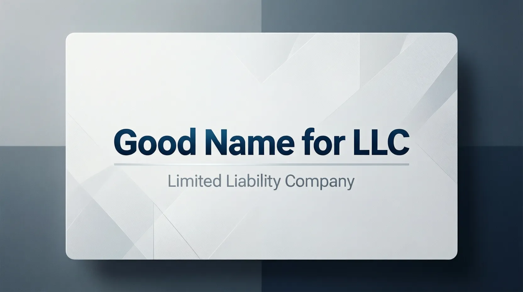 Good Name for LLC