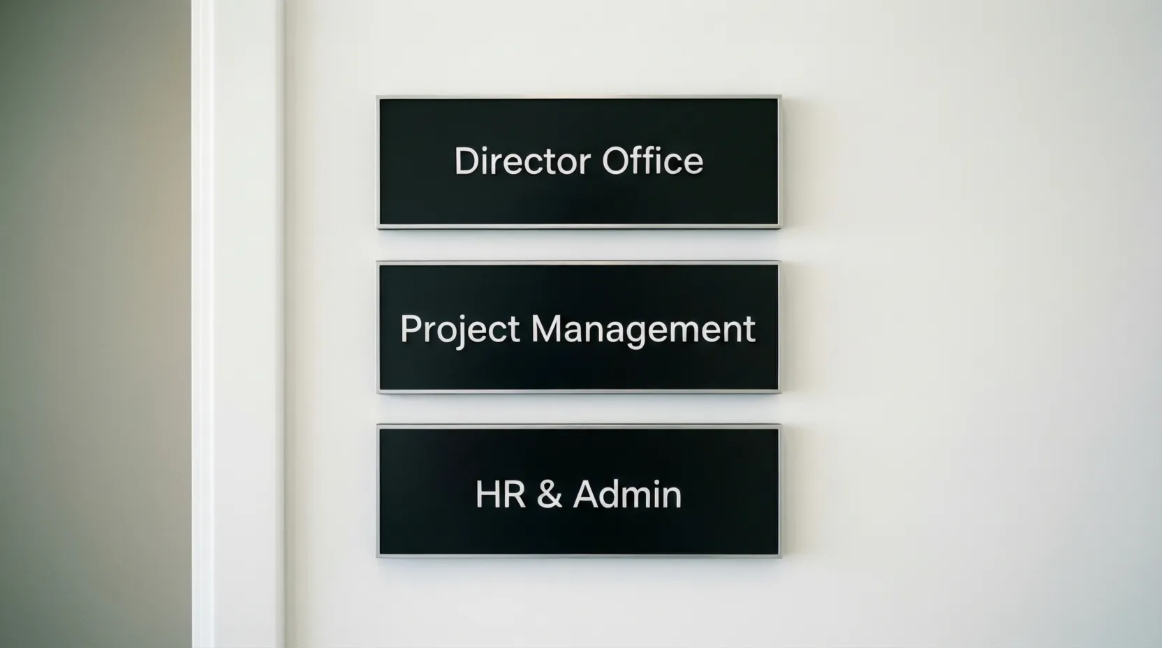 Office Name Plates for Door